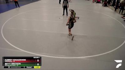 Round 1 - Betty Erickson, Rochester Mayo vs Aubrey Ignaszewski, Greenbush