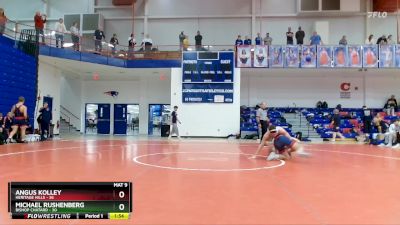 138 lbs Placement (16 Team) - Michael Rushenberg, Bishop Chatard vs Angus Kolley, Heritage Hills