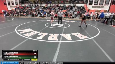 195 lbs Cons. Round 4 - Aidan Nolting, LOCKPORT (Twp) vs Ben Erhabopr, Arlington Heights (HERSEY)