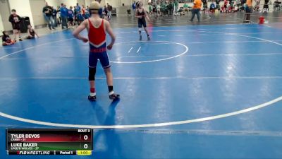 115 lbs Placement (4 Team) - Luke Baker, LPGE/B Wolves vs Tyler DeVos, Canby