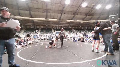 100 lbs Rr Rnd 1 - Julianna Poff, Harrah Little League Wrestling vs Abel Vigil, Team Nomad