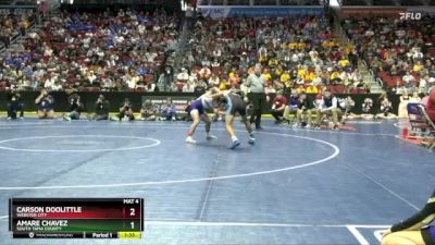 2A-126 lbs Semifinal - Amare Chavez, South Tama County vs Carson Doolittle, Webster City