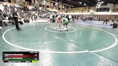 150 lbs Quarterfinal - Carlos Valdiviezo, Poway vs Tristan Fernandez, Bonita