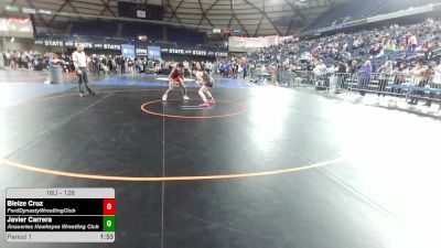 126 lbs Quarters - Bleize Cruz, FordDynastyWrestlingClub vs Javier Carrera, Anacortes Hawkeyes Wrestling Club