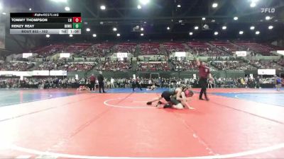 102 lbs Champ. Round 1 - Tommy Thompson, Laurel Matburners vs Renzy Reay, Magic City Wrestling Club