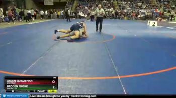 195 lbs Quarterfinal - Ayden Schlafman, Bismarck vs Broden Muske, Valley City