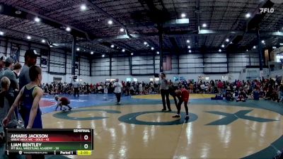 125 lbs Semifinals (4 Team) - Liam Bentley, PIT BULL WRESTLING ACADEMY vs Amaris Jackson, GREAT NECK WC - GOLD