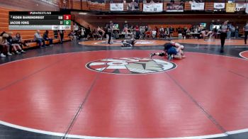 157 lbs Quarterfinal - Jacob King, Twin Falls vs Koen Barendregt, Kimberly