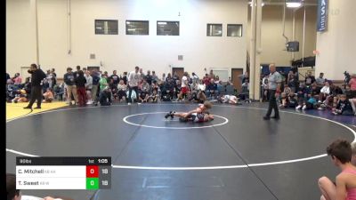 90 lbs Rr Rnd 2 - Cash Mitchell, All American K-8 vs Tyler Sweet, Warrior RTC K-8