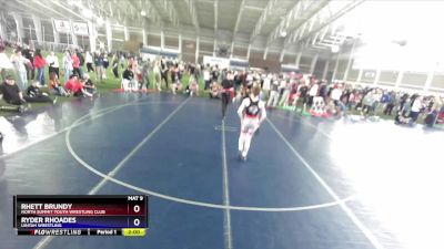 105 lbs Semifinal - Rhett Brundy, North Summit Youth Wrestling Club vs Ryder Rhoades, Uintah Wrestling