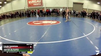 120 lbs Quarterfinal - Matteo De Filippo, Great Neck Wrestling Club vs Caleb Thompson, Machine Shed