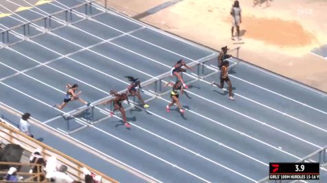 Youth Girls' 100m Hurdles, Semi-Finals 7 - Age 15-16