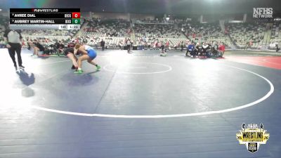 G6A-145 lbs Champ. Round 1 - Avree Dial, DEL CITY (Girls) vs Aubrey Martin-hall, BIXBY (Girls)