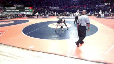 2A 113 lbs Semifinal - Jacob Sebek, Oak Forest vs Daniel Goodwin, Chicago (St. Patrick)