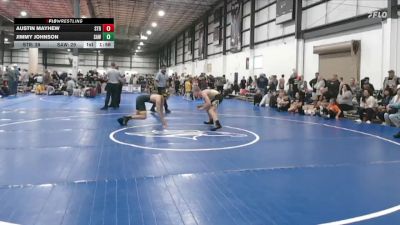 125 lbs Round 2 (6 Team) - Austin Mayhew, STAUNTON REAPER vs Jimmy Johnson, SOUTH AUGUSTA WRESTLING
