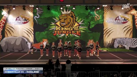 CheerVille HV - Riddlers [2025 L1.1 Youth - PREP Day 1] 2025 ASC King of the Jungle Nashville Showdown