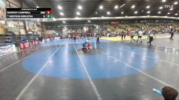 157 lbs Quarterfinal - Greyson Deelstra, SF Lincoln vs Maddox Campbell, Dakota Rattlers Wrestling Club