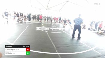 150 lbs Quarterfinal - Vince Partington, Team Thunder vs Dimetry Molina, Silverback WC