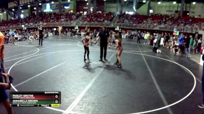65 lbs Quarterfinal - Paisley Grothe, Winside Youth Wrestling vs Annabella Brown, Ogallala Youth Wrestling