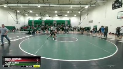 132 lbs Semifinal - Corey Gonzales, Natrona County vs Mason Haines, Natrona County