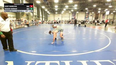 160 lbs Round Of 32 - Cody Hamilton, TNWC Silver Fox vs Mason Horwat, Micky's Maniacs Blue