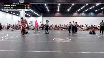 153 lbs Quarterfinal - Braiden Thomas, The Factory vs Winston Wu, Teknique Wrestling Club