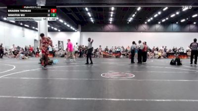 153 lbs Quarterfinal - Braiden Thomas, The Factory vs Winston Wu, Teknique Wrestling Club