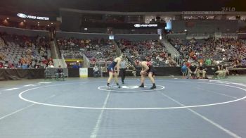 195 lbs Quarterfinal - Reid Schroeder, Southridge vs Parker Hart, Heritage Hills