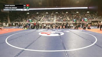 4A-126 lbs Cons. Semi - Wyatt Mason, Thunder Basin High School vs Dreyton Wright, Cheyenne East
