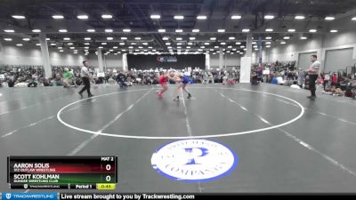 106 lbs Cons. Round 2 - Scott Kohlman, Dundee Wrestling Club vs Aaron Solis, 512 Outlaw Wrestling