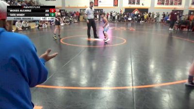 82 lbs Cons. Round 2 - Moses Alcaraz, Junior Warrior Wrestling vs Tate Windy, Hawkeye Wrestling Academy