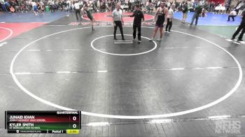 287 lbs Quarterfinal - Junaid Khan, John F Kennedy High School vs Kyler Smith, St Bernard High School