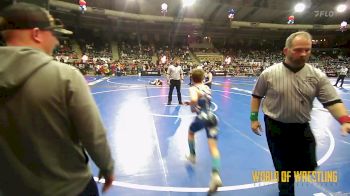 100 lbs Round Of 16 - Cale Robertson, Victory vs Kelton Doucet, Kansas Young Guns