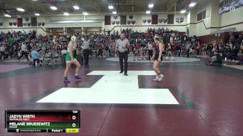 130 lbs 13th Place Match - Jadyn Wirth, Waterloo West vs Melanie Bruesewitz, Osage