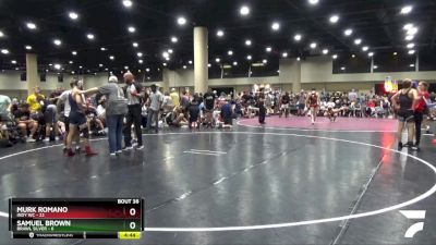 138 lbs 2nd Wrestleback (32 Team) - Murk Romano, Indy WC vs Samuel Brown, BRAWL Silver