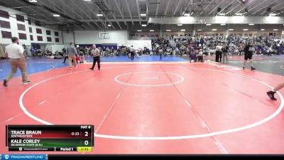 157 lbs Cons. Round 4 - Kale Corley, Dickinson State (N.D.) vs Trace Braun, Southeastern