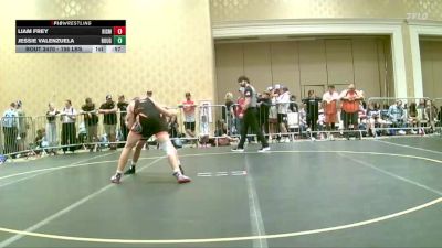 156 lbs Consi Of 8 #2 - Liam Frey, Bismarck Gorilla WC vs Jessie Valenzuela, Rough House