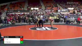 109 lbs Cons. Round 2 - Payton Burton, Leon-Bluestem vs Taylor Lux, Tonganoxie