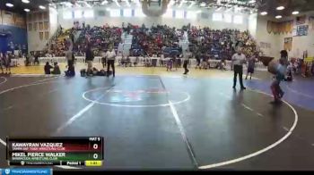 138 lbs Champ. Round 3 - Mikel Pierce Walker, Barracuda Wrestling Club vs Kawayran Vazquez, Tampa Bay Tiger Wrestling Club