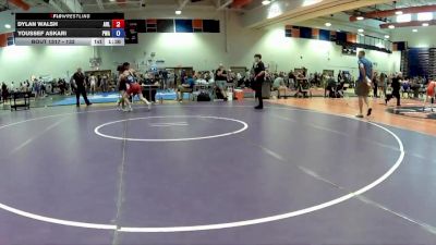 132 lbs Cons. Round 3 - Dylan Walsh, Arlington vs Youssef Askari, Palm Wrestling Academy