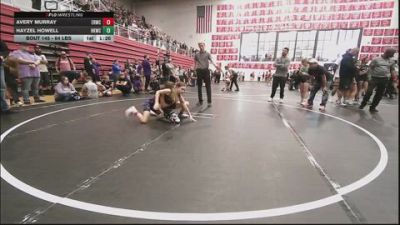 64 lbs Rr Rnd 3 - Avery Murray, El Reno Wrestling Club vs Hayzel Howell, Henryetta Knights Wrestling Club
