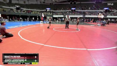 National 3-5 72 Cons. Round 2 - Joseph Lamontagne Jr, Great Neck Wrestling Club vs Braxtyn Decker, Poquoson Athletic Association