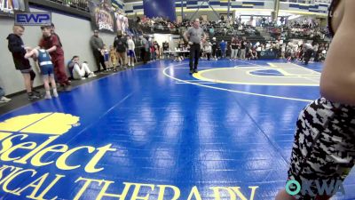 46 lbs Round Of 16 - Conner Hayes, Weatherford Youth Wrestling vs Stetson Manuel, Newkirk Takedown Club