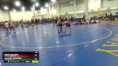 190 lbs Round 7 (10 Team) - Demitry Navarro, 212 Madison vs John Gleason, Anchor Wrestling