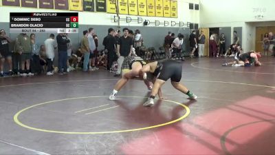 285 lbs Champ. Round 1 - Dominic DeBo, Chabot College vs Brandon Olacio, Delta College