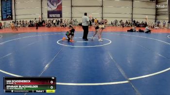 76 lbs Rd# 9- 2:15pm Saturday Final Pool - Ephraim Blackwelder, VA Team Predator vs Ian Schoenebeck, PA Blue