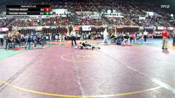 A - 157 lbs Quarterfinal - Tucker Crowe, Beaverhead Co. (Dillon) / Twin Bridges / Sheridan vs Trystan Knight, Billings Central/Joliet