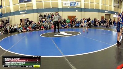 54 lbs Placement - Xander Strain, Franklin Wrestling Club vs Wyatt Schoettle, Roncalli Wrestling Foundation