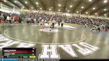 105 lbs Cons. Round 4 - Paris Parker, Westlake vs Athena Oro, Granger