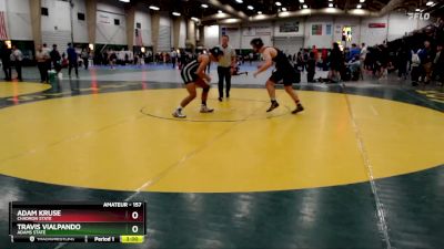 157 lbs Cons. Round 2 - Adam Kruse, Chadron State vs Travis Vialpando, Adams State